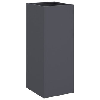 Plantenbak 32x29x75 cm staal antracietkleurig