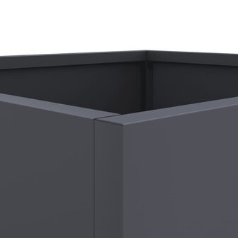 Plantenbak 32x29x75 cm staal antracietkleurig