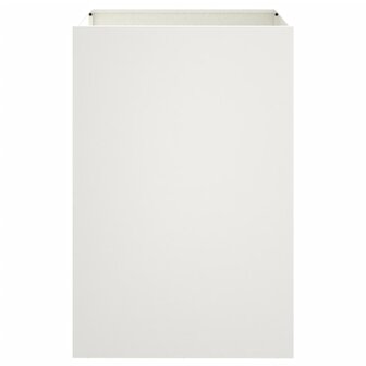 Plantenbak 52x48x75 cm staal wit
