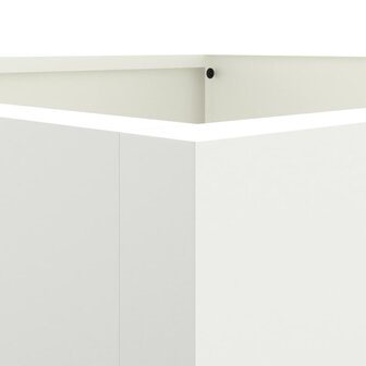 Plantenbak 52x48x75 cm staal wit
