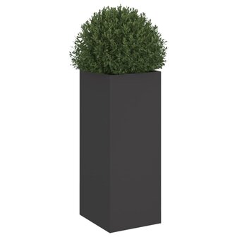 Plantenbak 32x29x75 cm staal zwart