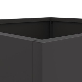 Plantenbak 32x29x75 cm staal zwart