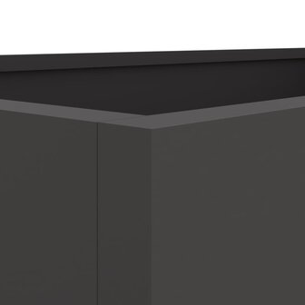 Plantenbak 62x40x39 cm staal zwart