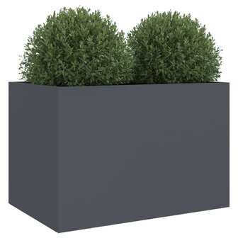Plantenbak 62x40x39 cm staal antracietkleurig