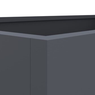 Plantenbak 62x40x39 cm staal antracietkleurig