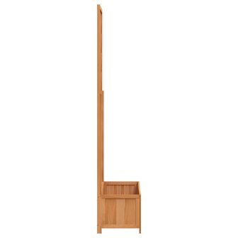 Plantenbak met latwerk massief vurenhout bruin