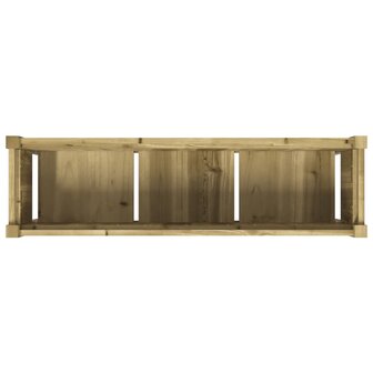 Plantenbak met poten 110x31x70 cm ge&iuml;mpregneerd grenenhout