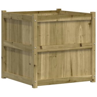 Plantenbak 70x70x70 cm ge&iuml;mpregneerd grenenhout
