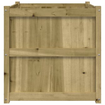 Plantenbak 70x70x70 cm ge&iuml;mpregneerd grenenhout