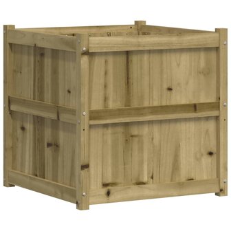 Plantenbak 70x70x70 cm ge&iuml;mpregneerd grenenhout