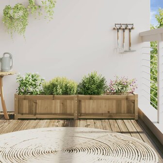Plantenbak 150x31x31 cm ge&iuml;mpregneerd grenenhout