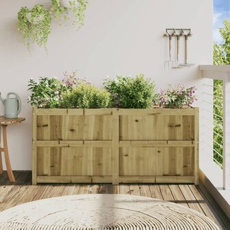 Plantenbak 150x50x70 cm ge&iuml;mpregneerd grenenhout