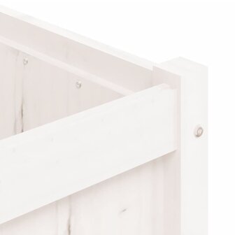 Plantenbak 150x50x50 cm massief grenenhout wit