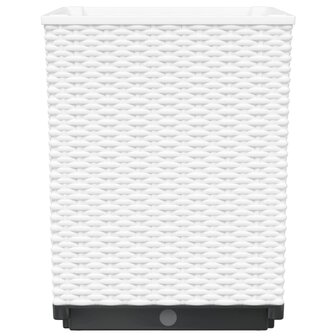 Plantenbakken 4 st 30x30x37 cm polypropeen wit