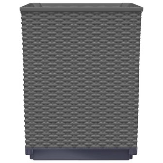 Plantenbakken 4 st 30x30x37 cm polypropeen zwart