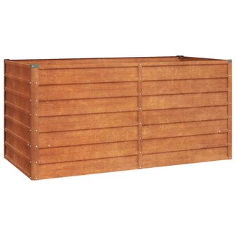 Plantenbak verhoogd 160x80x77 cm cortenstaal roestig