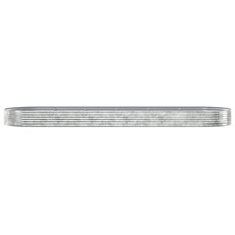 Plantenbak 523x140x36 cm gegalvaniseerd staal zilverkleurig