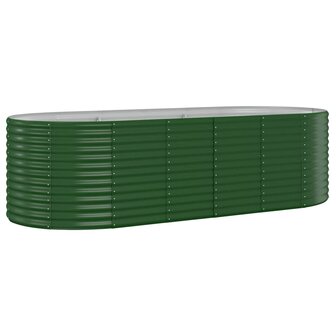 Plantenbak 249x100x68 cm gegalvaniseerd staal groen