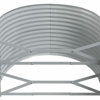 Plantenbak 175x100x68 cm gegalvaniseerd staal grijs
