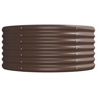 Plantenbak 620x80x36 cm gegalvaniseerd staal bruin