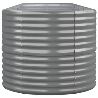 Plantenbak 368x80x68 cm gegalvaniseerd staal grijs