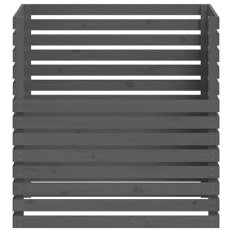 Compostbak 100x100x102 cm massief grenenhout grijs