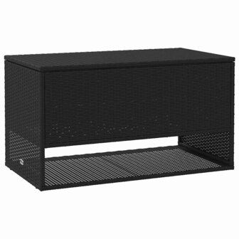 Opbergbox voor buiten 100x55x55,5 cm poly rattan zwart
