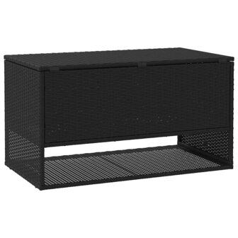 Opbergbox voor buiten 100x55x55,5 cm poly rattan zwart