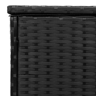 Opbergbox voor buiten 100x55x55,5 cm poly rattan zwart