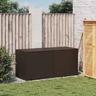 Tuinbox 283 L poly rattan bruin
