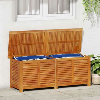 Tuinbox met jaloezie&euml;n 150x50x56 cm massief acaciahout