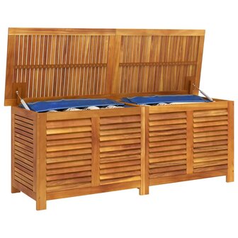 Tuinbox met jaloezie&euml;n 150x50x56 cm massief acaciahout