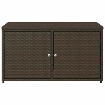 Tuinkast 110x55x60,5 cm poly rattan bruin
