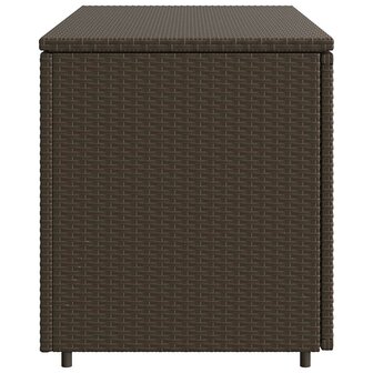 Tuinkast 110x55x60,5 cm poly rattan bruin