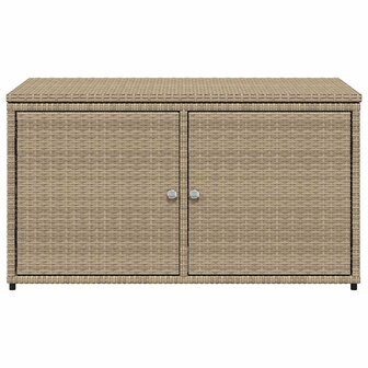 Tuinkast 110x55x60,5 cm poly rattan beige