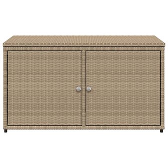 Tuinkast 110x55x60,5 cm poly rattan beige