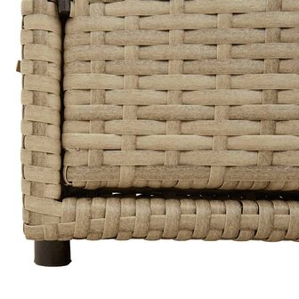 Tuinkast 110x55x60,5 cm poly rattan beige