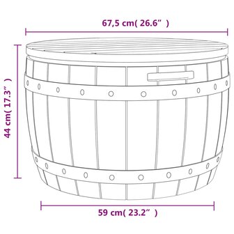 Tuinbox 3-in-1 polypropeen lichtbruin