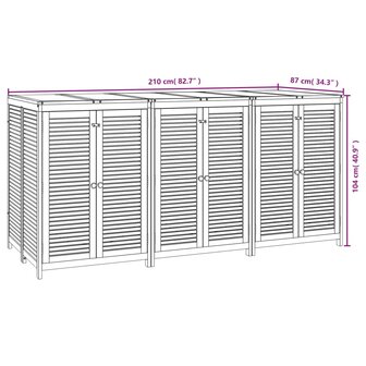 Tuinbox 210x87x104 cm massief acaciahout