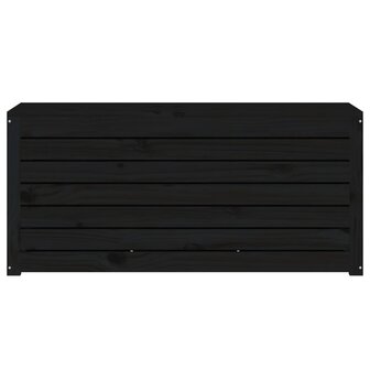 Tuinbox 101x50,5x46,5 cm massief grenenhout zwart
