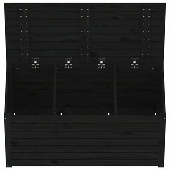 Tuinbox 101x50,5x46,5 cm massief grenenhout zwart
