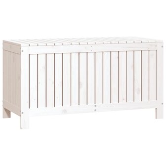 Tuinbox 115x49x60 cm massief grenenhout wit