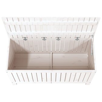 Tuinbox 115x49x60 cm massief grenenhout wit