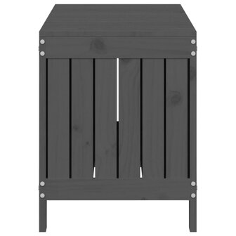 Tuinbox 108x42,5x54 cm massief grenenhout grijs
