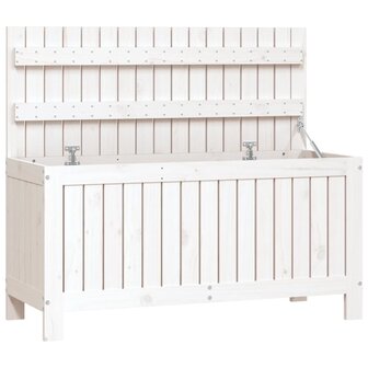Tuinbox 108x42,5x54 cm massief grenenhout wit