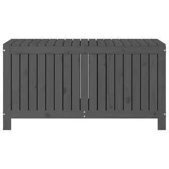 Tuinbox 121x55x64 cm massief grenenhout grijs