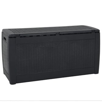 Tuinbox 119x48x60 cm polypropeen antracietkleurig