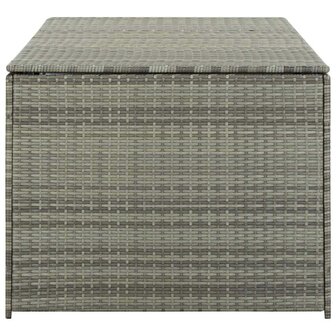 Tuinbox 180x90x70 cm poly rattan grijs