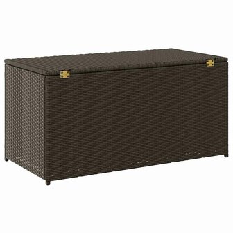Tuinbox 100x50x50 cm poly rattan bruin