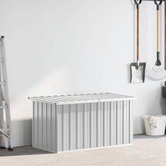 Tuinbox 129x67x65 cm grijs
